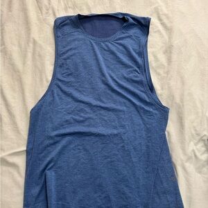 Men’s blue Lululemon tank top #activewear